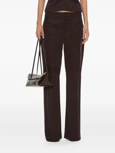 taped corduroy jersey trousers