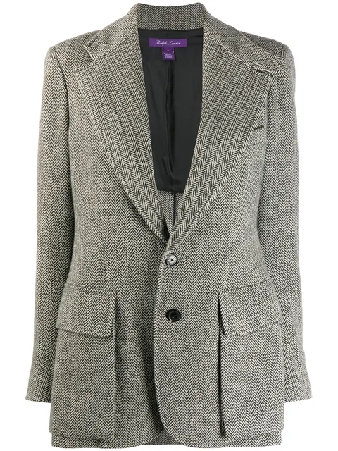 приталенный блейзер Herringbone