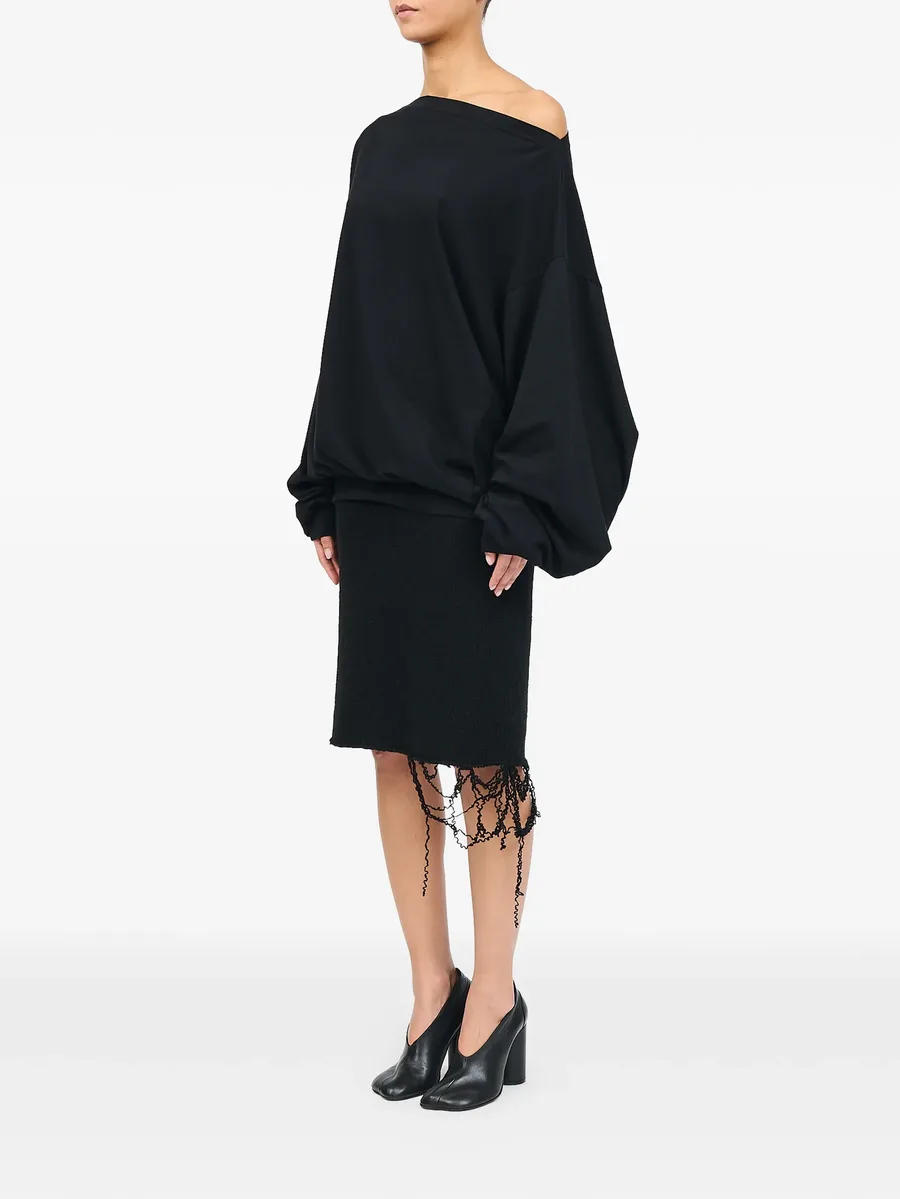 long-sleeved asymmetric top 13