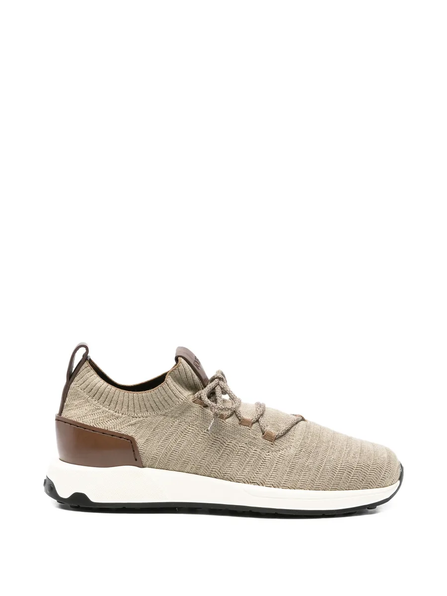 round-toe lace-up sneakers 2