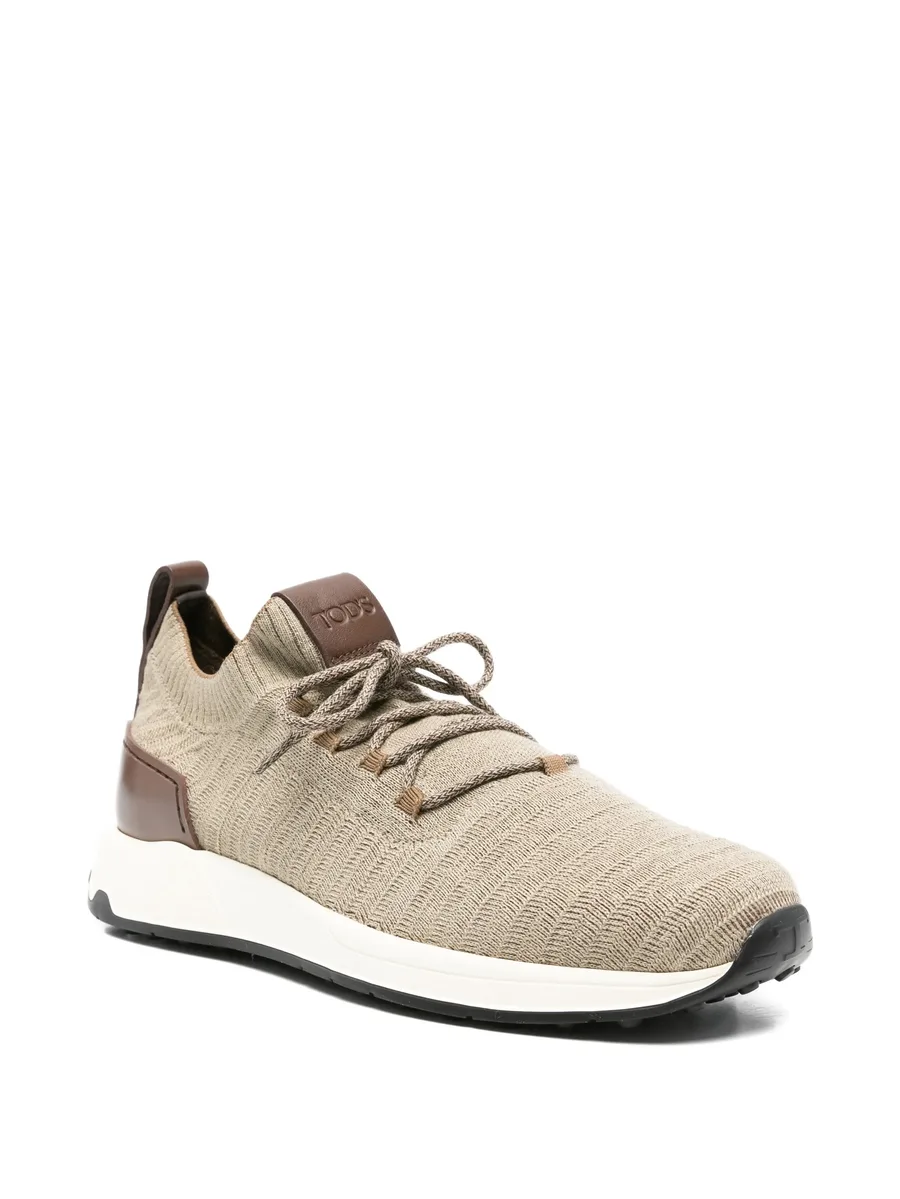 round-toe lace-up sneakers 3