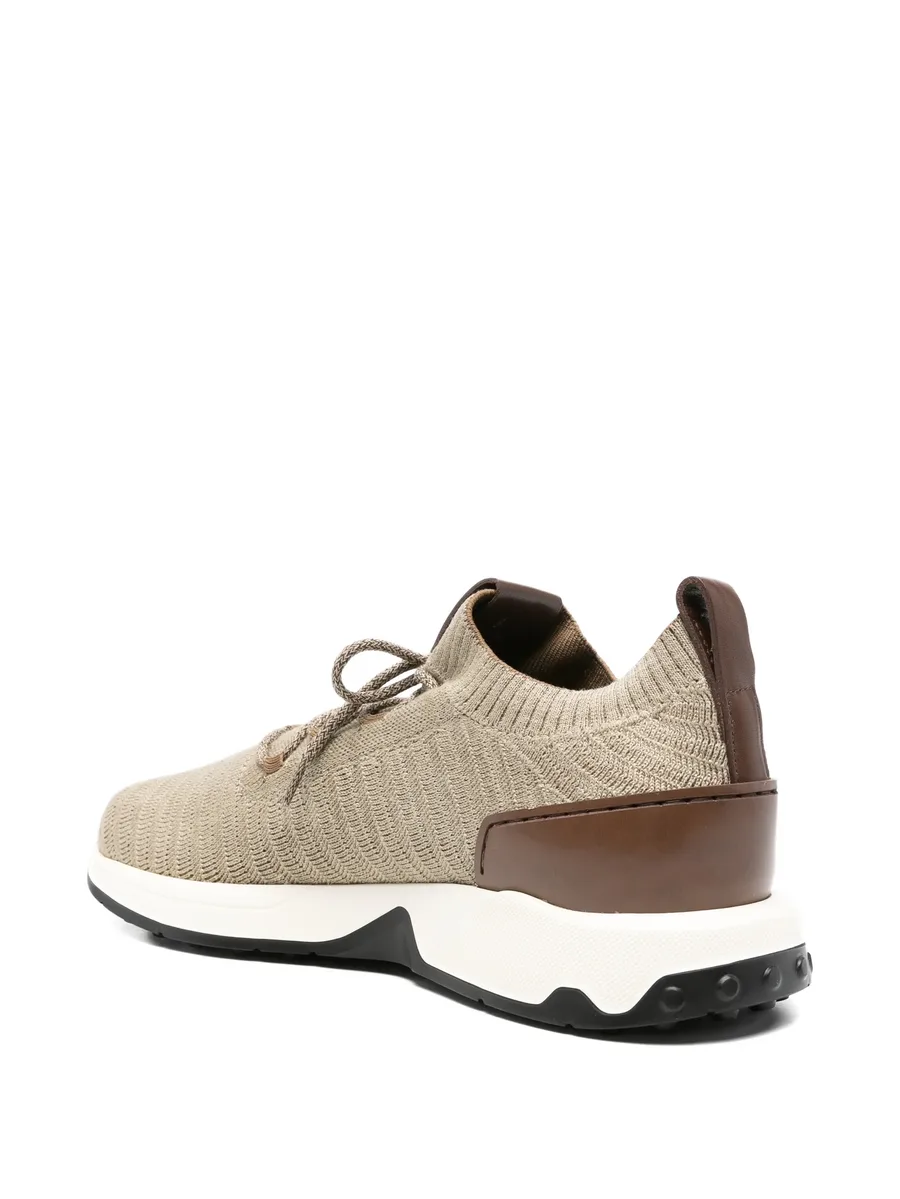 round-toe lace-up sneakers 6