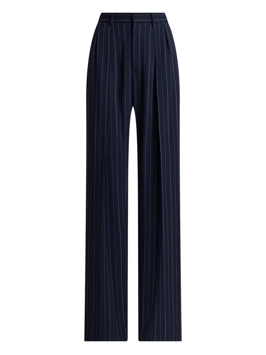 Jody striped pleated trousers 2