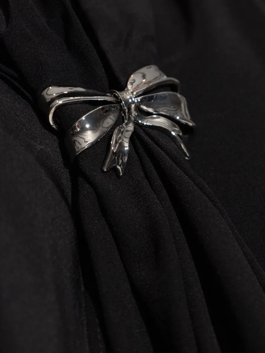 tie-front silk blouse 10