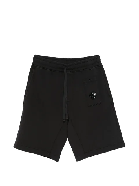 fleece drawstring-waist shorts