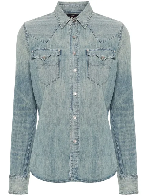 western-style denim shirt