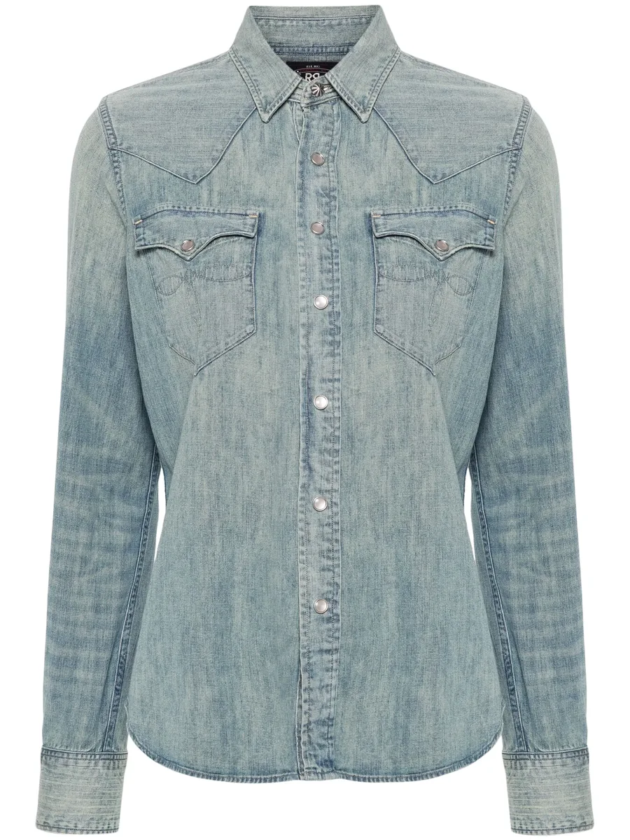western-style denim shirt 1