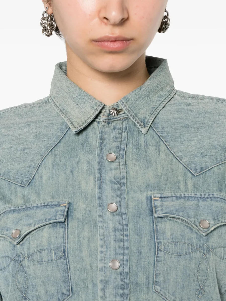 western-style denim shirt 10