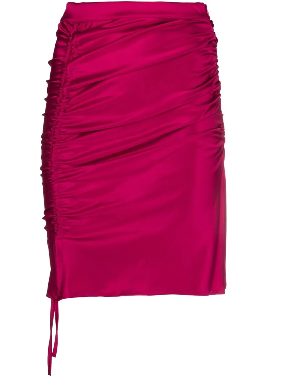 drawstring-fastening gathered skirt 2