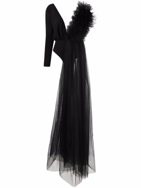 x Lia Aram ruffle-detail bodysuit