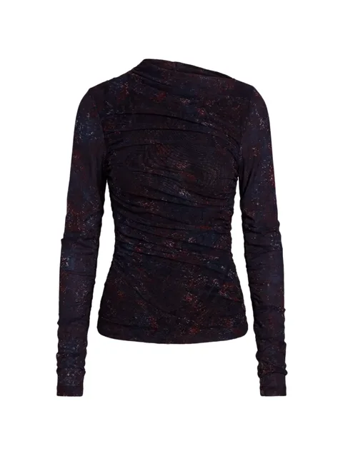 Joey snake-print ruched top