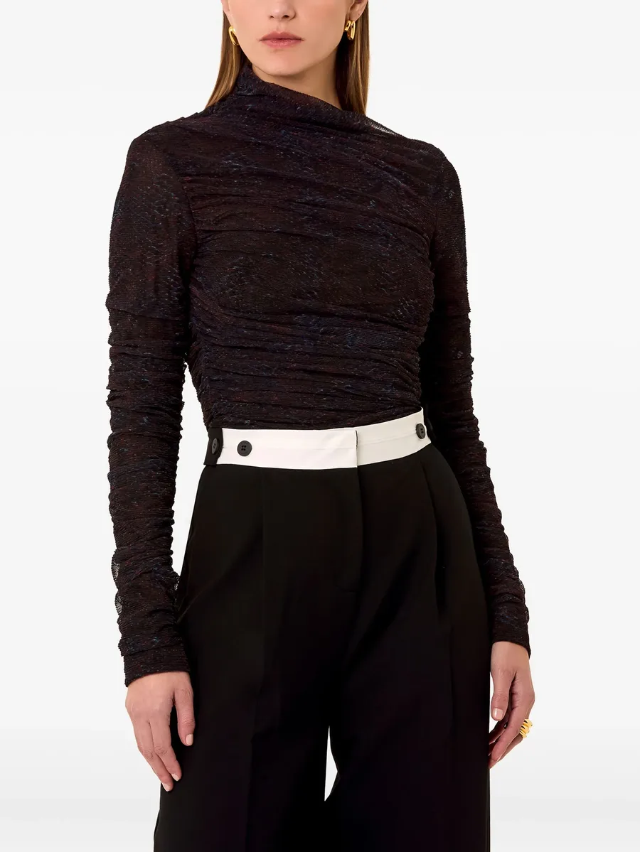 Joey snake-print ruched top 7