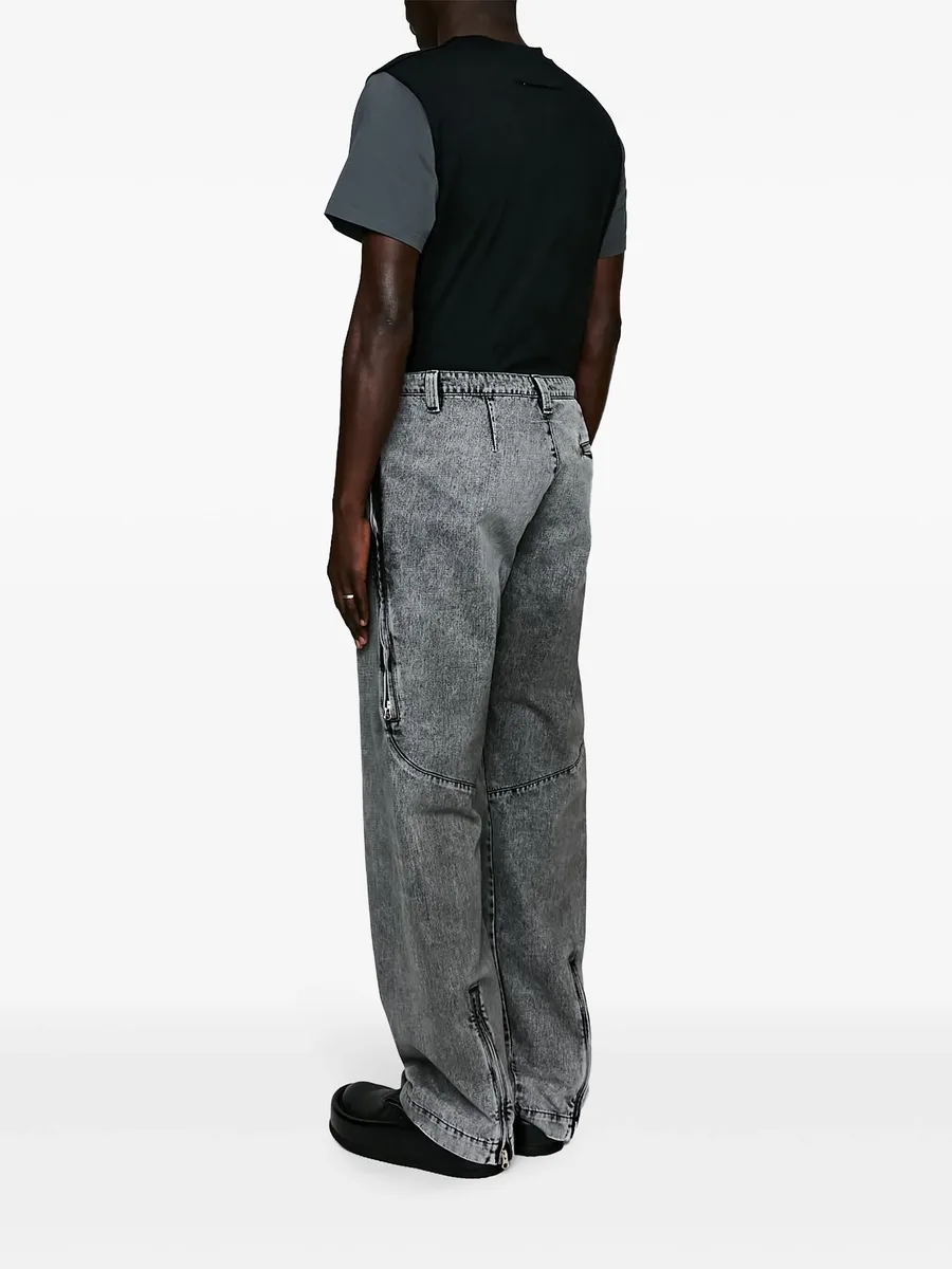 mid-rise straight-leg jeans 9