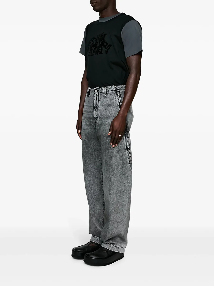 mid-rise straight-leg jeans 12