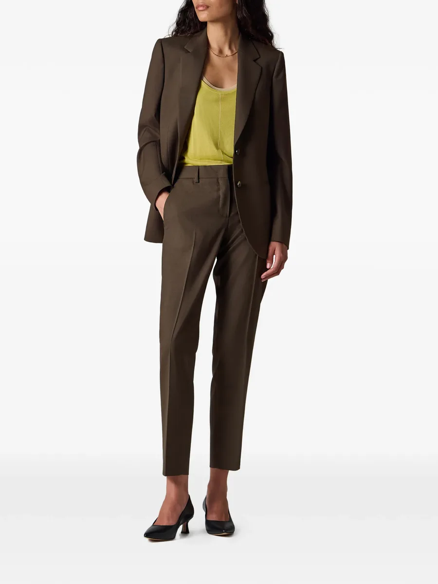 pressed-crease tailored trousers 3