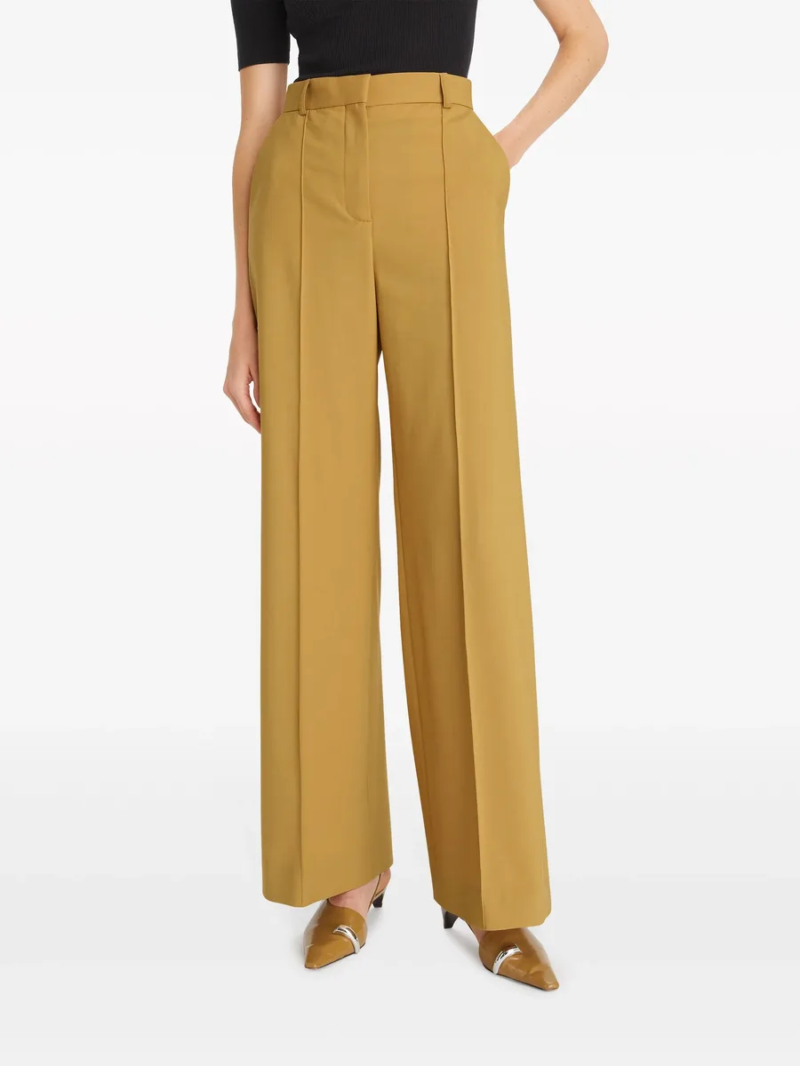 wide-leg wool trousers 7