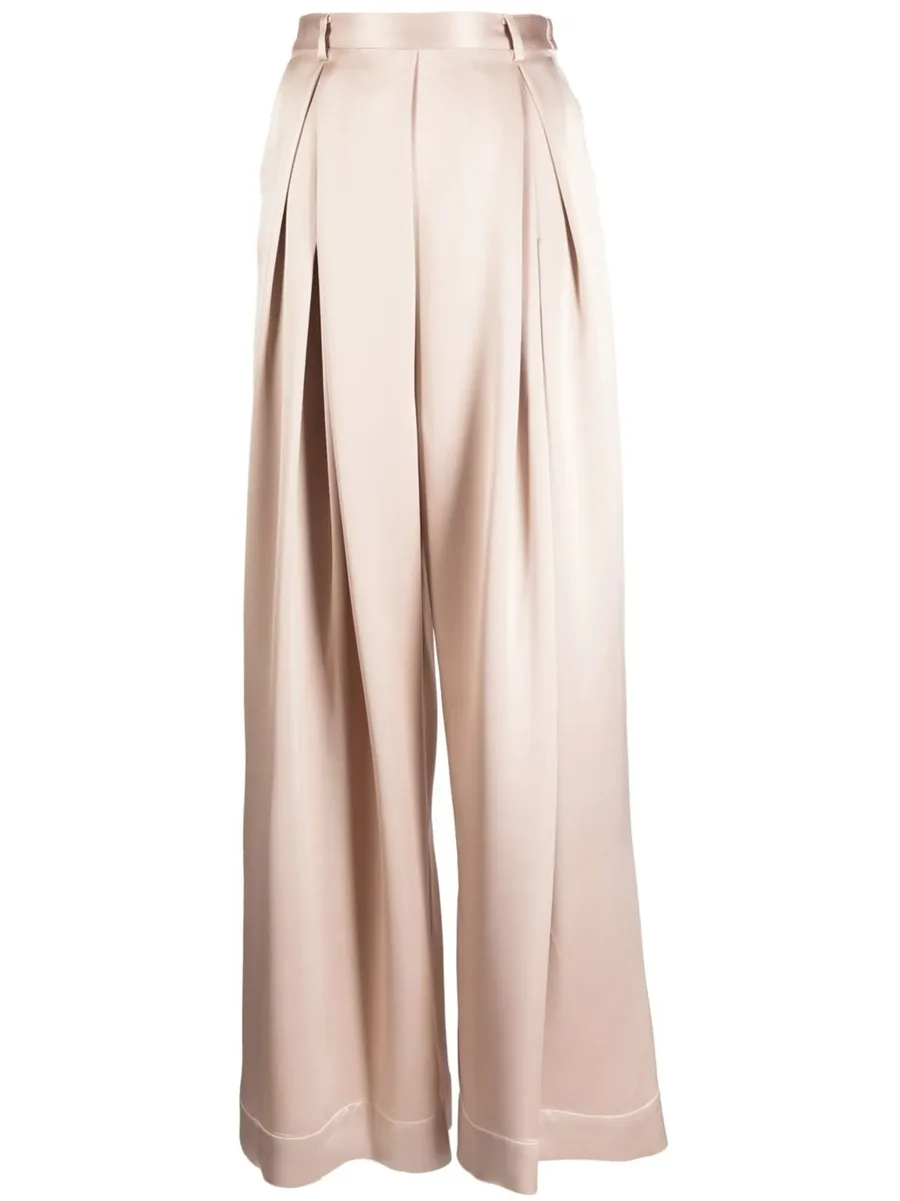 pleated wide-leg trousers 2