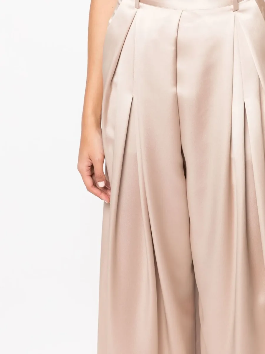 pleated wide-leg trousers 9