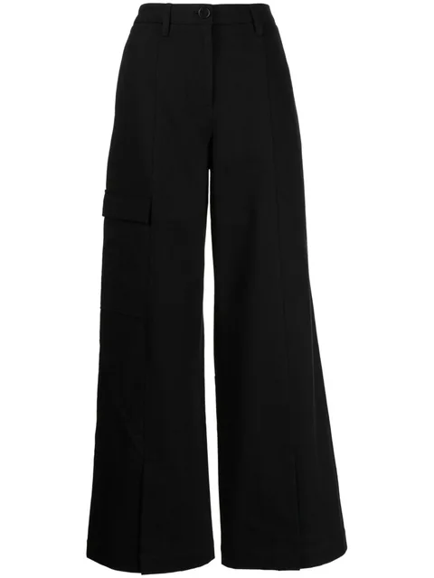 wide-leg cargo trousers