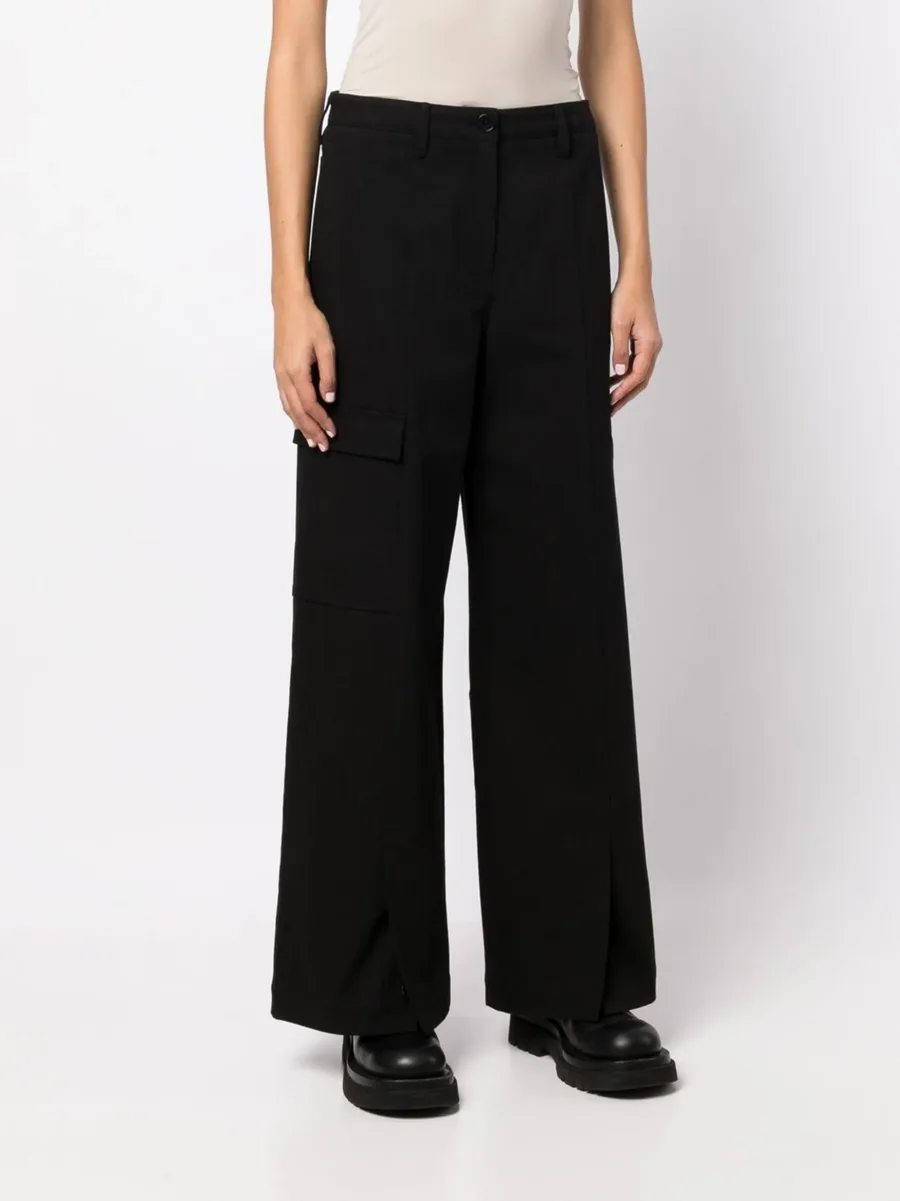 wide-leg cargo trousers 6