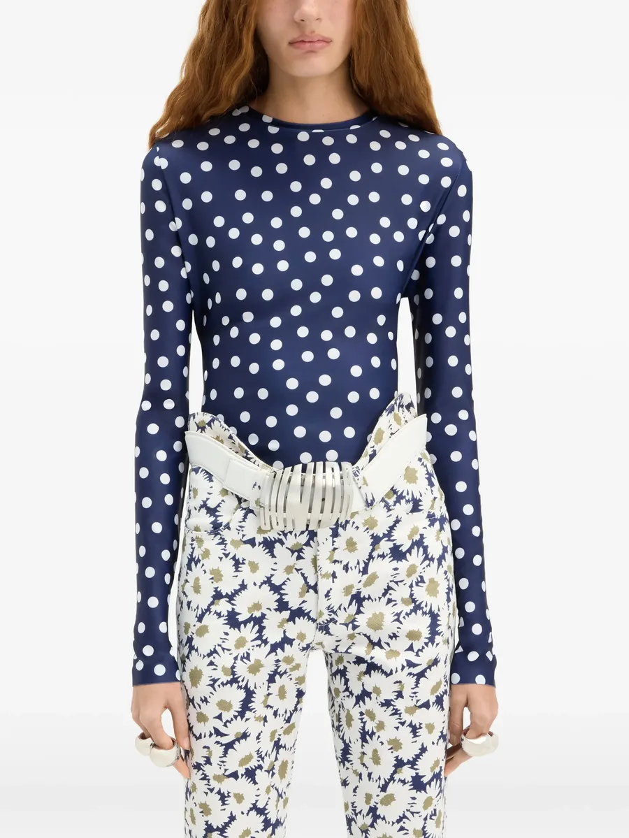 polka dot long sleeves top 8