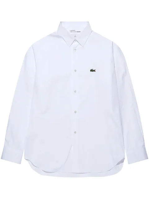 рубашка с нашивкой-логотипом из коллаборации с Lacoste