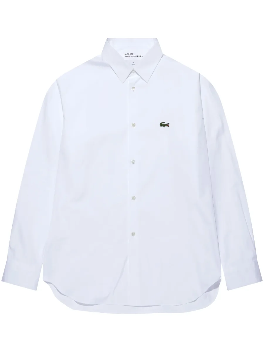 рубашка с нашивкой-логотипом из коллаборации с Lacoste 2