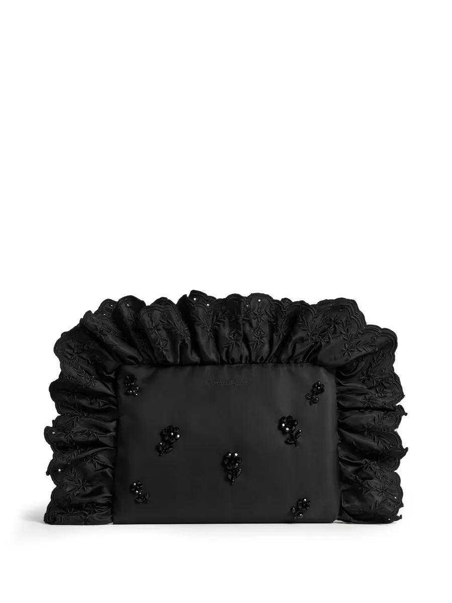 Pillowcase ruffled clutch bag 3