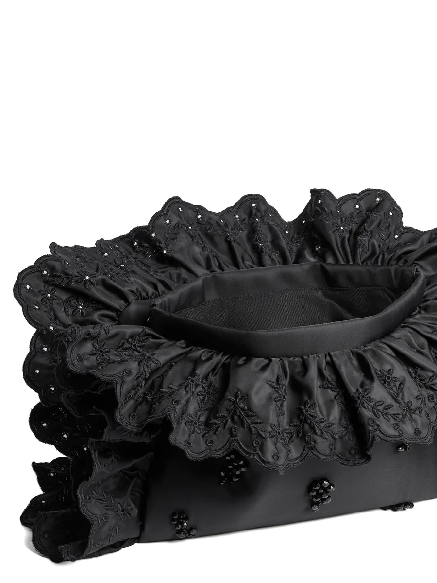 Pillowcase ruffled clutch bag 4
