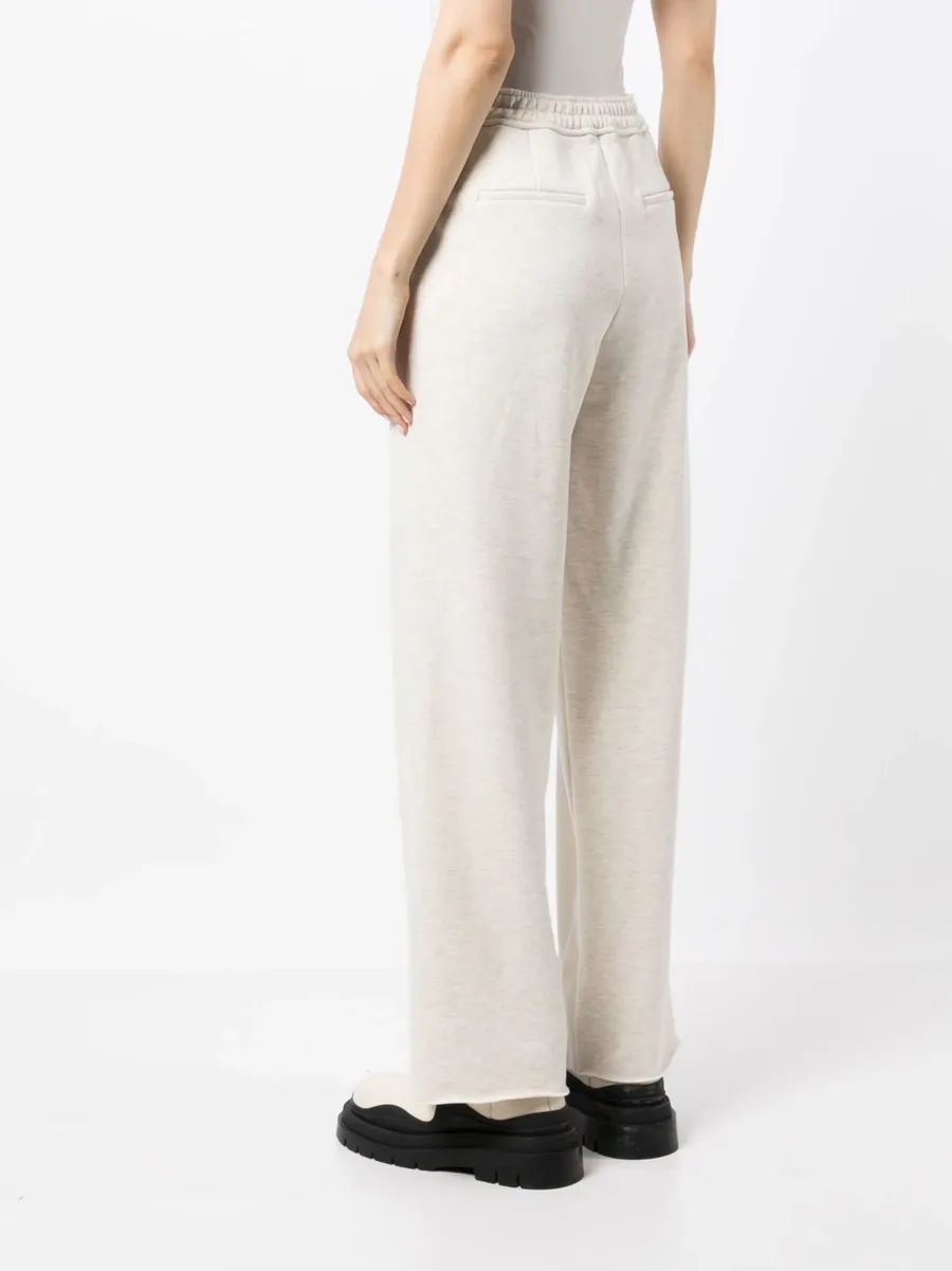 twill straight-leg trousers 8