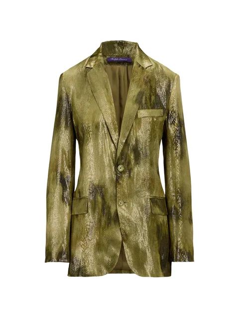 Marcy abstract-print jacquard blazer