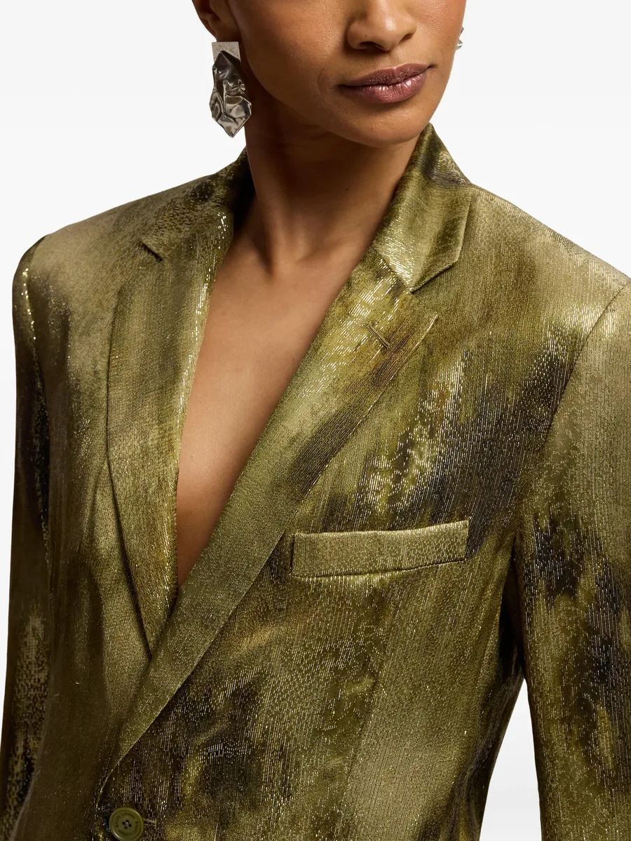 Marcy abstract-print jacquard blazer 11
