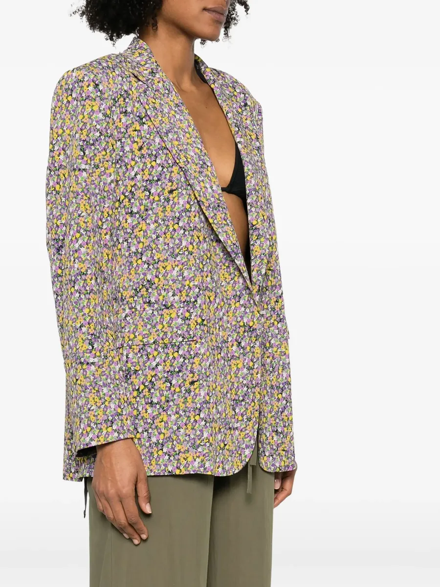 floral-print flap-pocket blazer 5