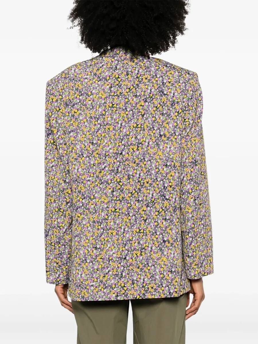 floral-print flap-pocket blazer 8