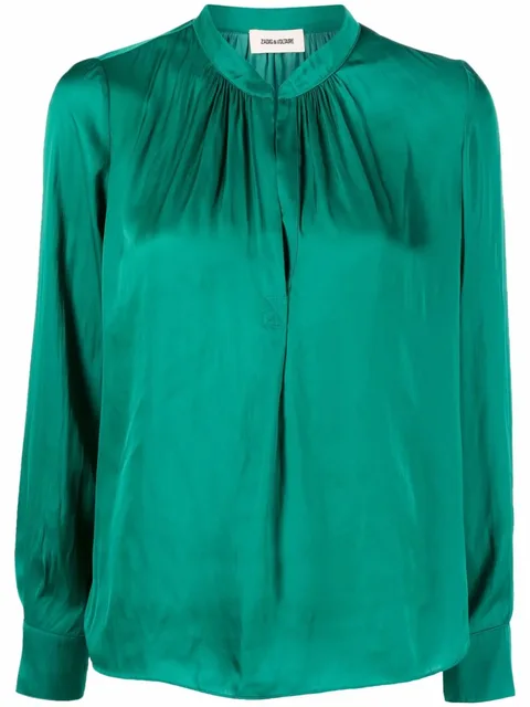 Tink satin blouse