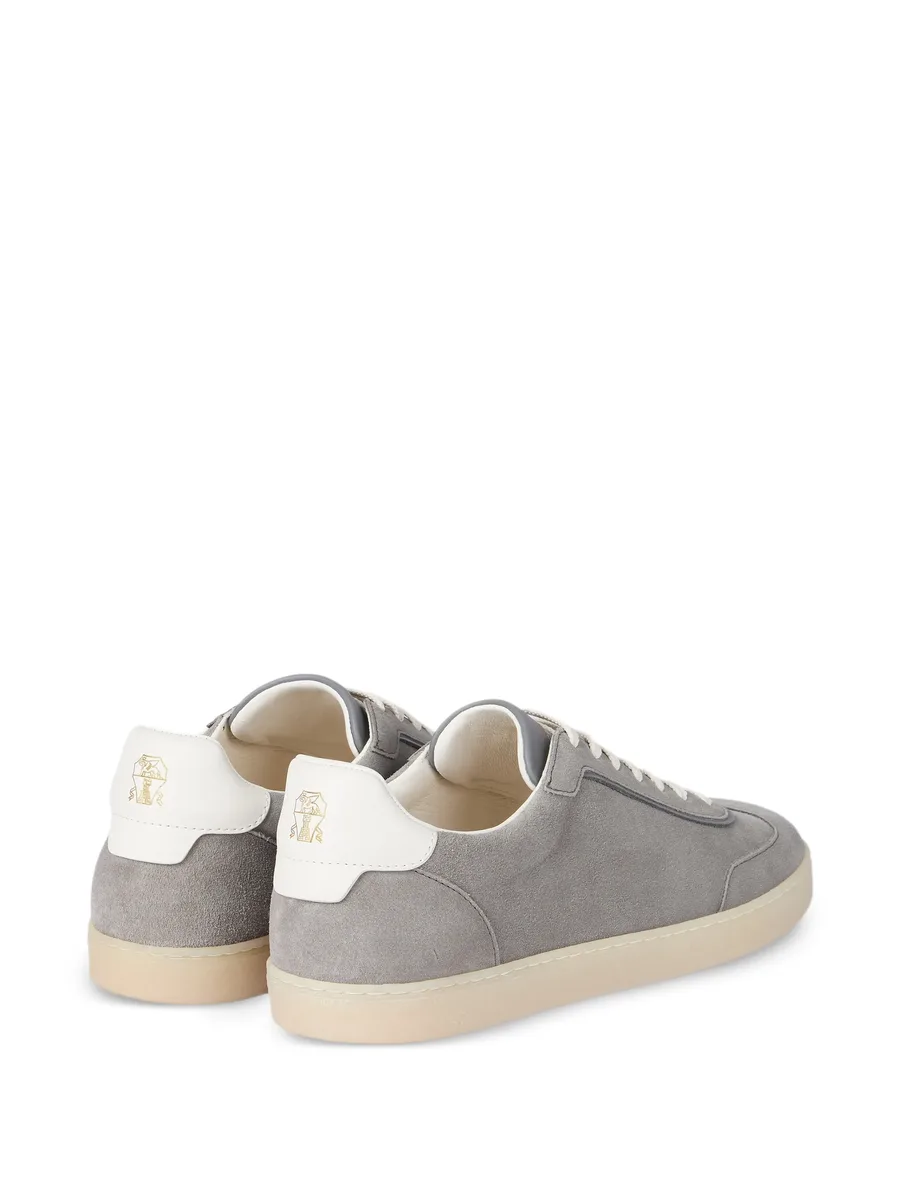 lace-up suede sneakers 6