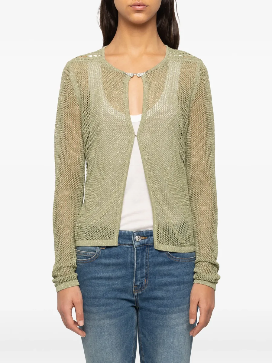 Saya open-knit cardigan 8
