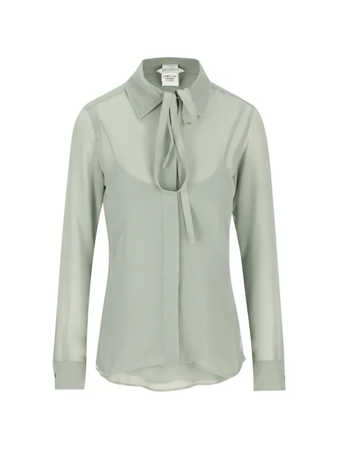 tie-neck top