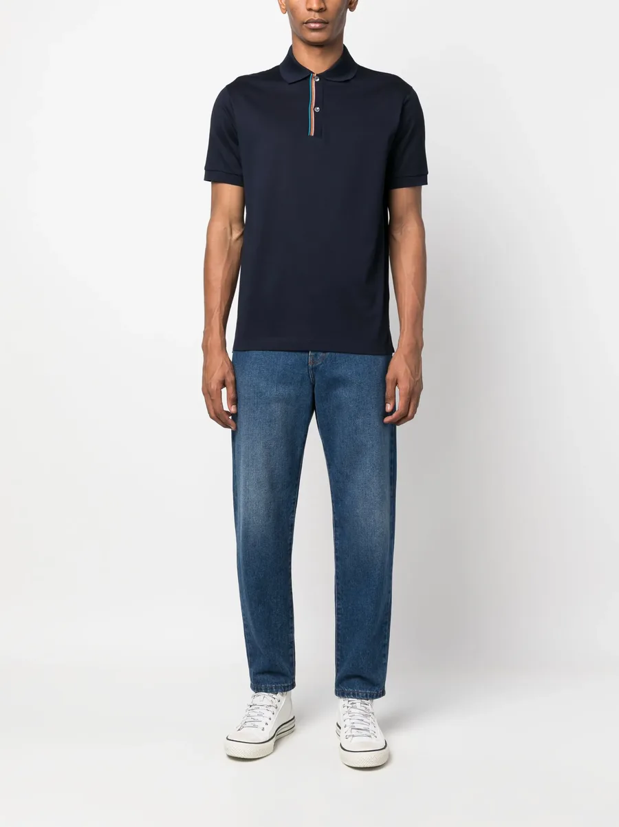 rainbow-stripe cotton polo shirt 3