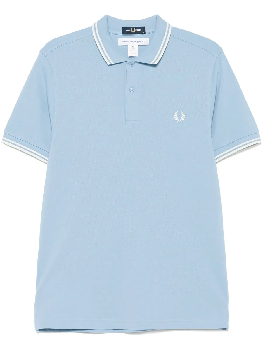 рубашка поло с отделкой в полоску из коллаборации с Fred Perry 1