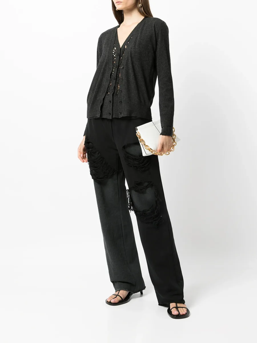 многослойные брюки широкого кроя 4