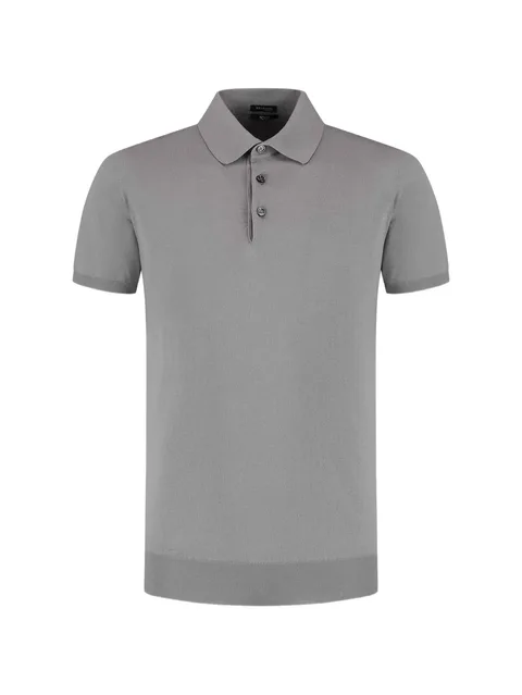 ribbed-hem polo shirt