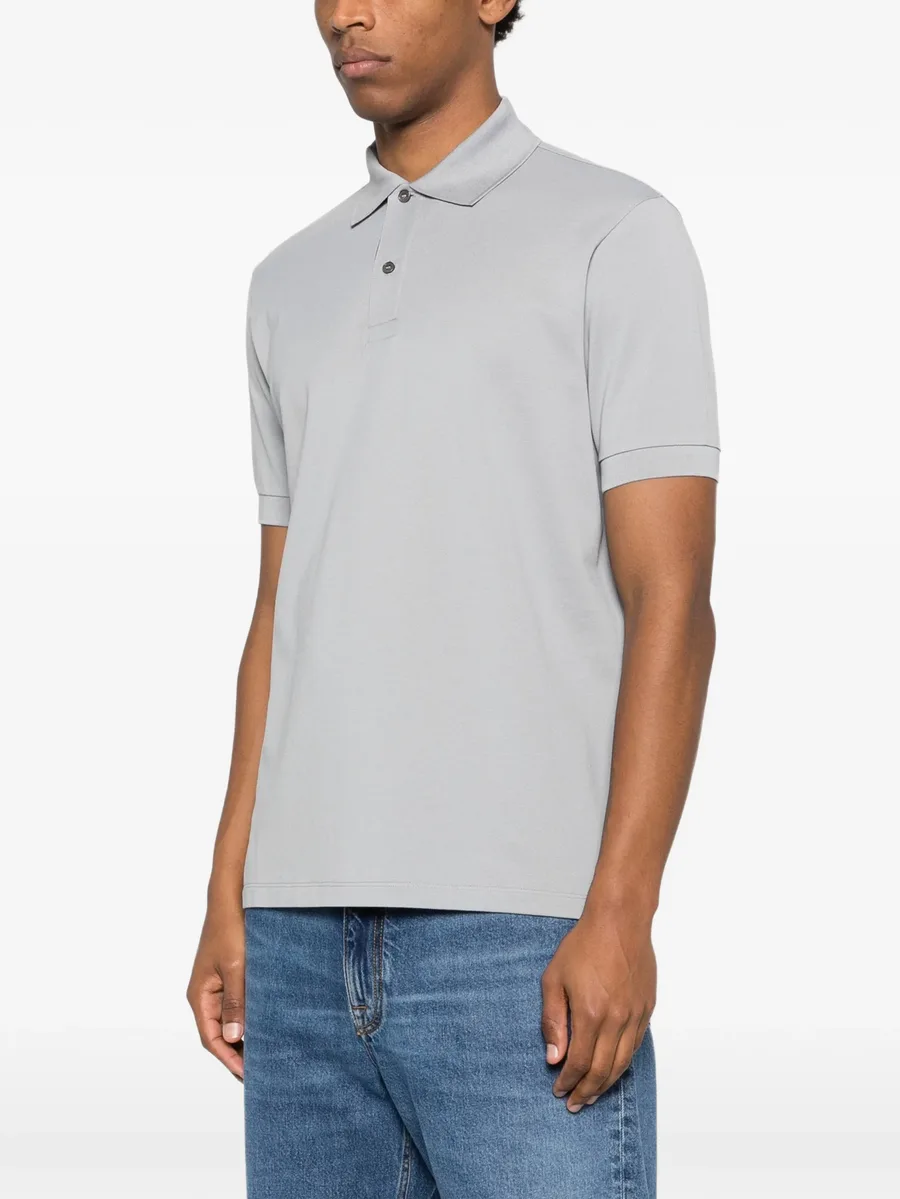 Artist Stripe striped placket polo shirt 6