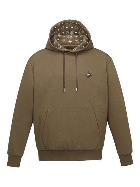 logo patch ponte hoodie