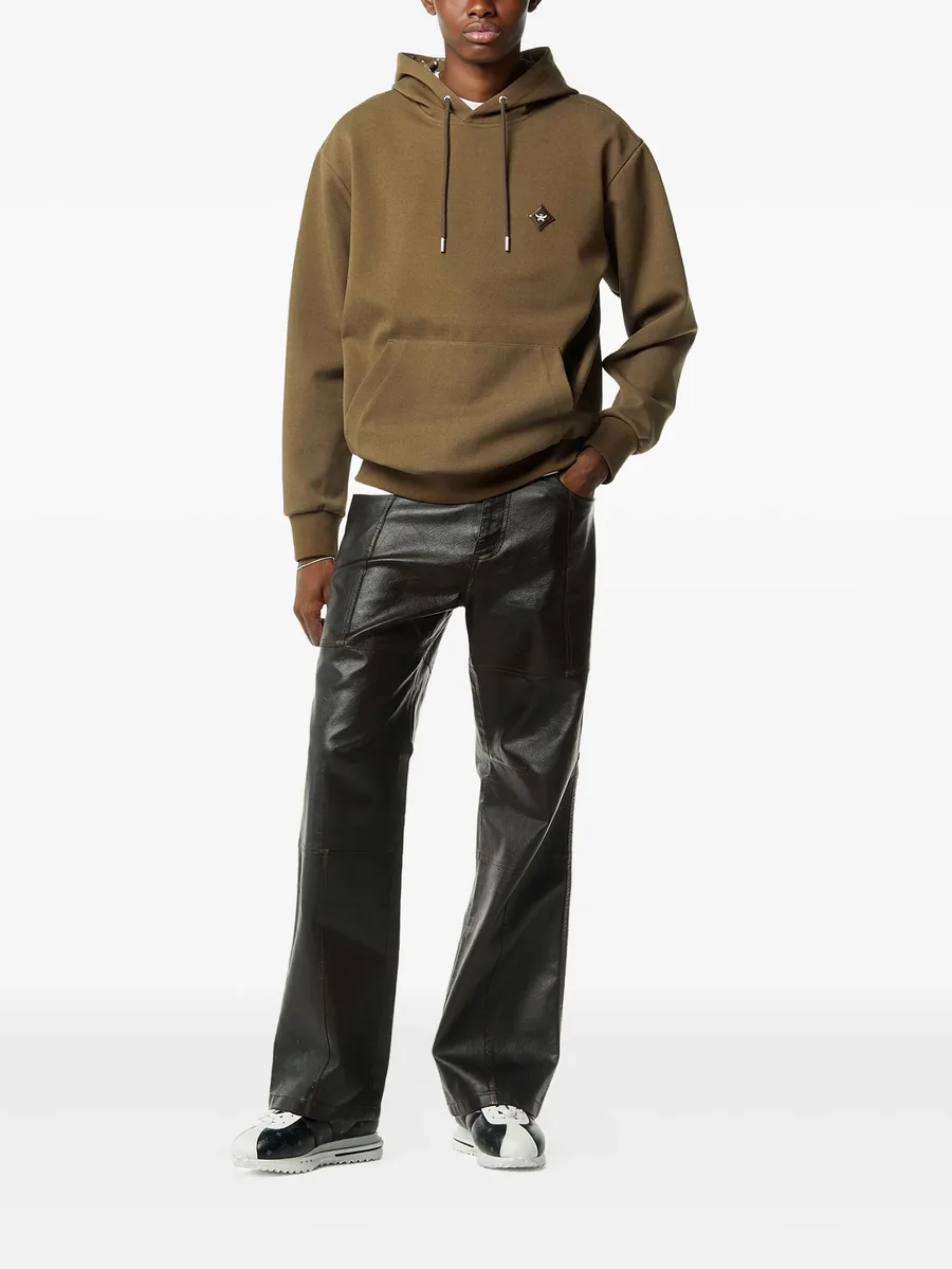 logo patch ponte hoodie 4