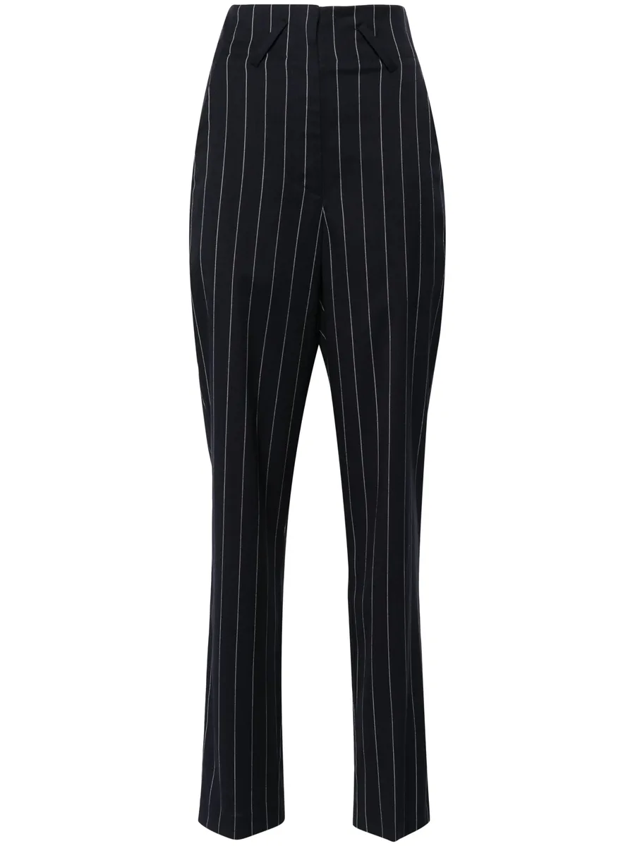 Horacia pinstriped tapered-leg trousers 2