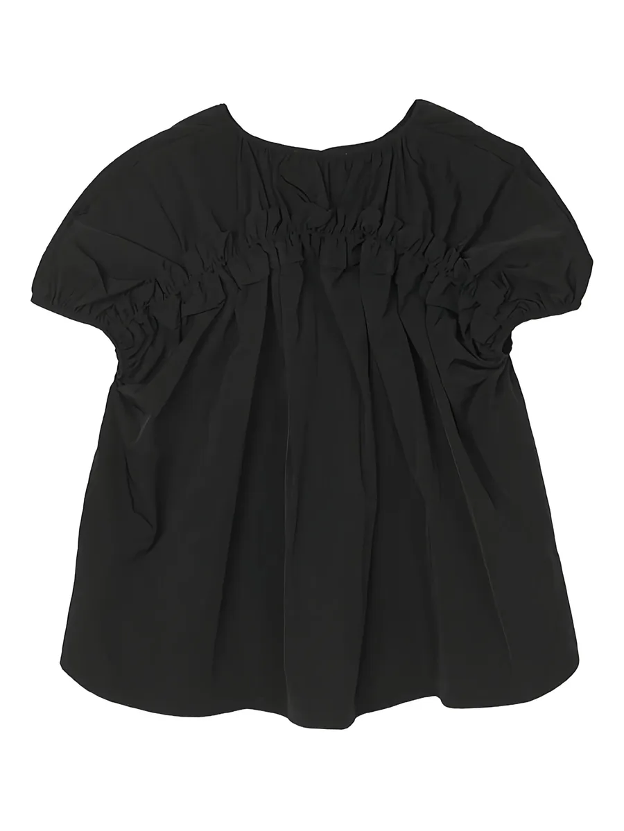 ruffle-detail T-shirt 4