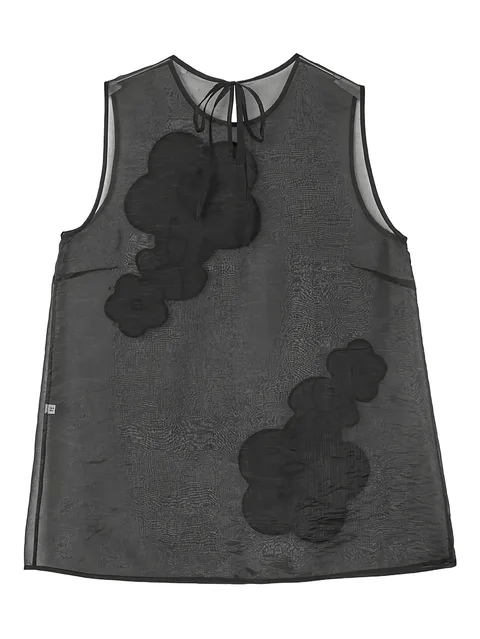 Alba flower-embellishment top