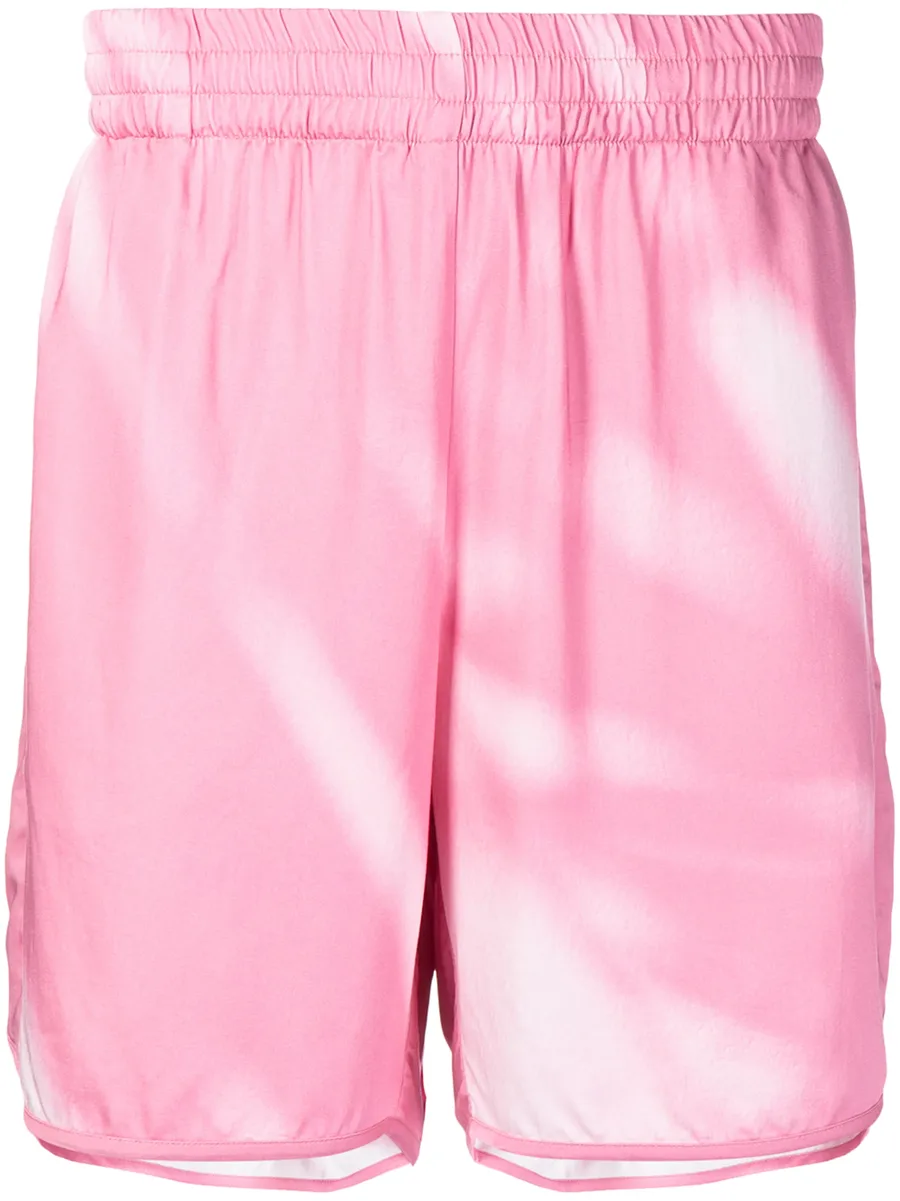 washed-print elasticated shorts 2