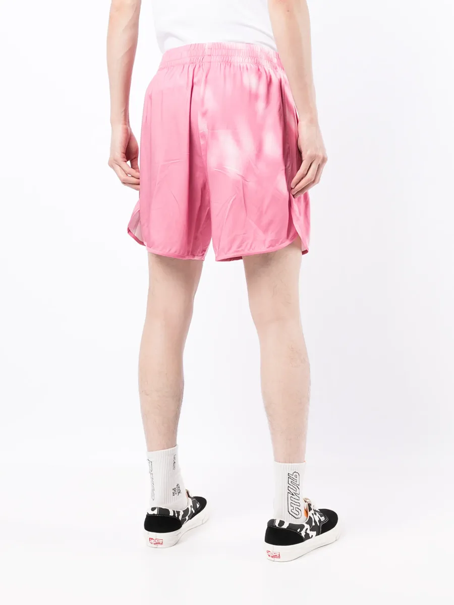 washed-print elasticated shorts 7